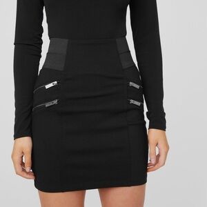 Guess Black Daisy Knit Skirt